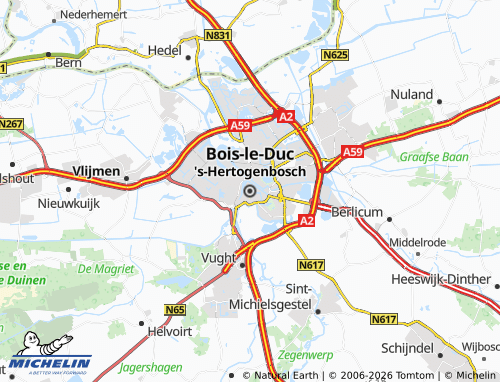 Kaart MICHELIN Den Bosch - ViaMichelin