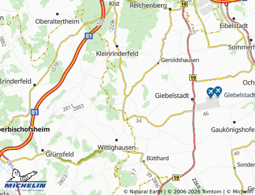 MICHELIN Kirchheim map - ViaMichelin