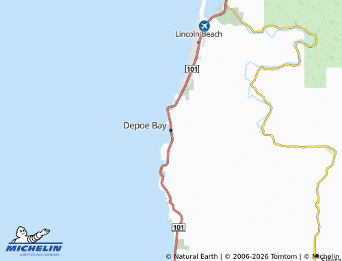 Mappa MICHELIN Depoe Bay - ViaMichelin