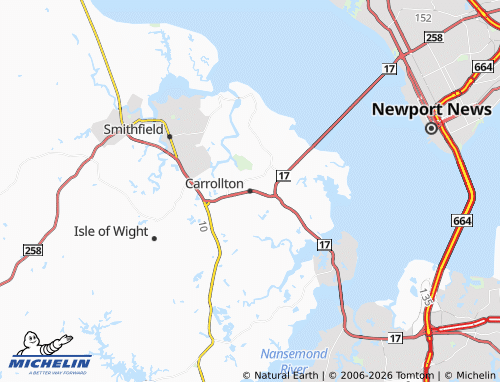 Mappa MICHELIN Carrollton - ViaMichelin