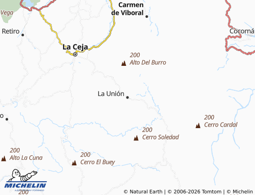 Mapa MICHELIN La Unión - ViaMichelin