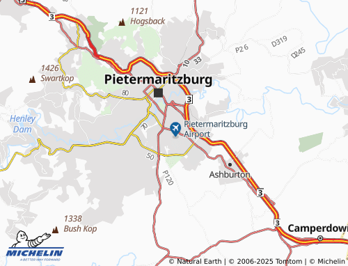 MICHELIN Oribi Village map - ViaMichelin