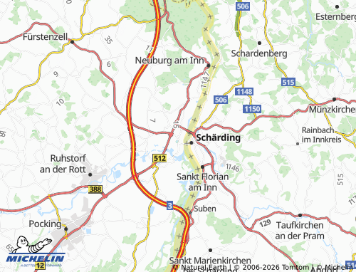 MICHELIN-Landkarte Neuhaus am Inn - ViaMichelin
