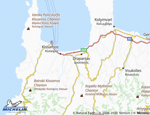 Carte MICHELIN Kaloudiana - ViaMichelin