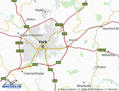 Carte MICHELIN Osbaldwick - ViaMichelin