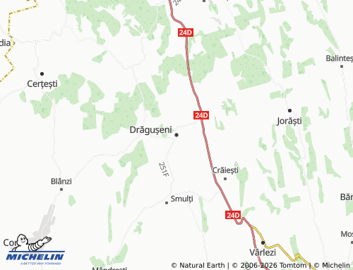 Mapa MICHELIN Drăgușeni - ViaMichelin