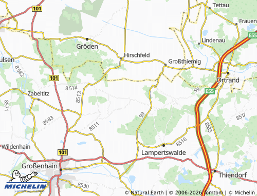MICHELIN Oelsnitz map - ViaMichelin
