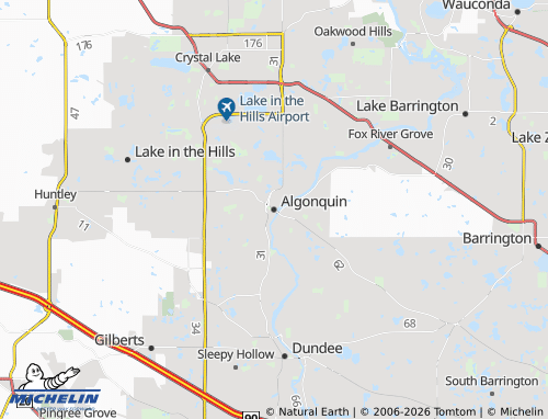 Mappa MICHELIN Algonquin - ViaMichelin