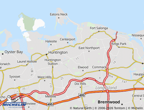 Mapa MICHELIN Greenlawn - ViaMichelin