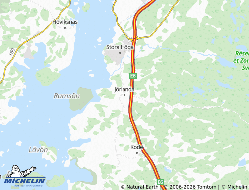 Carte MICHELIN Jörlanda - ViaMichelin