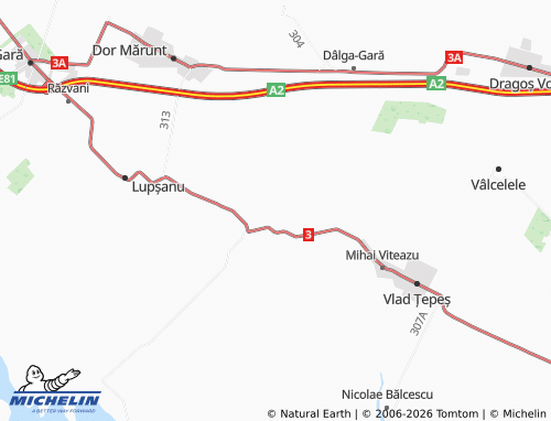 Mappa MICHELIN Valea Rusului - ViaMichelin