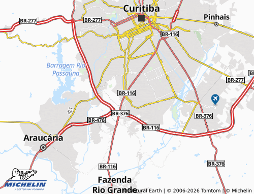 Mapa MICHELIN Pinheirinho - ViaMichelin