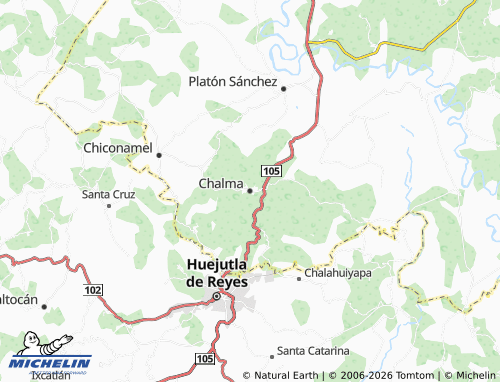 MICHELIN Chalma map - ViaMichelin