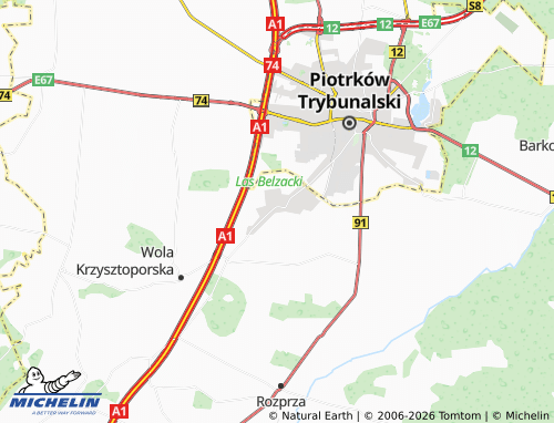 MICHELIN Bujny map - ViaMichelin