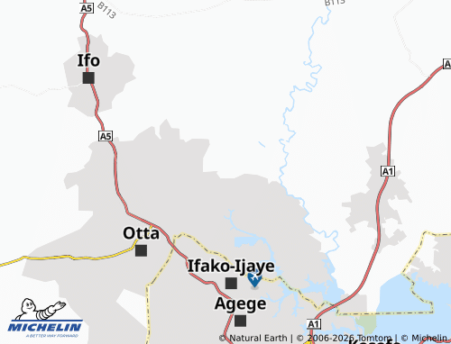 Mappa MICHELIN Robiyan Igbore - ViaMichelin