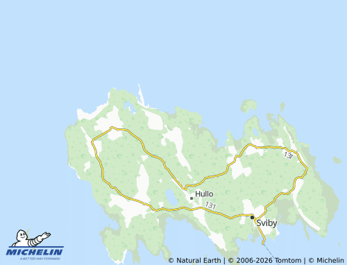 MICHELIN Borrby map - ViaMichelin