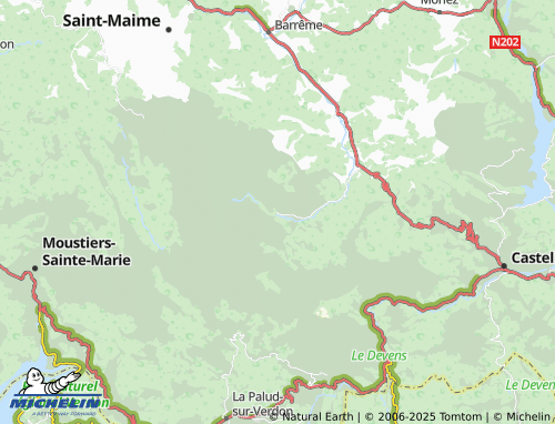 MICHELIN Blieux map - ViaMichelin