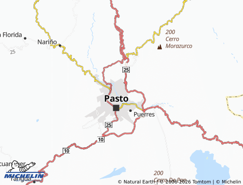 Carte MICHELIN Cárcel Nacional de Pasto - ViaMichelin