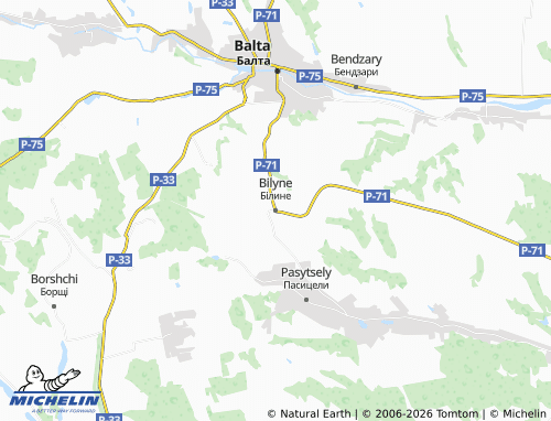 Mapa MICHELIN Bilyne - ViaMichelin
