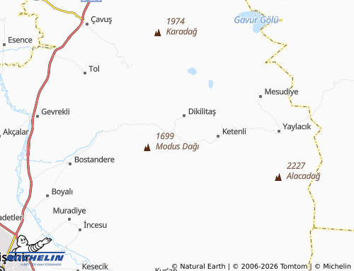 Mappa MICHELIN Çat - ViaMichelin