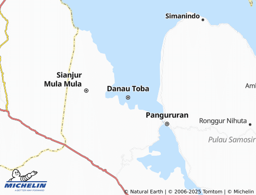 MICHELIN Danau Toba map - ViaMichelin