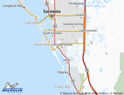 Mapa MICHELIN Gulf Gate Estates - ViaMichelin