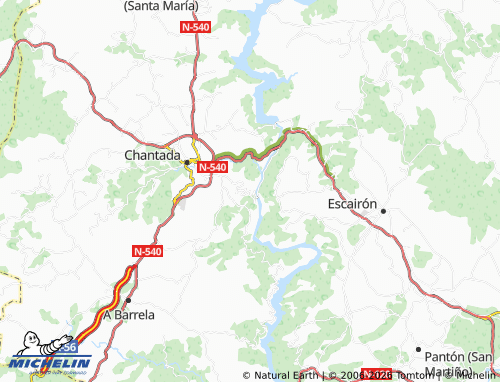 Mapa MICHELIN A Ponte da Ermida - ViaMichelin