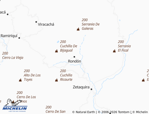MICHELIN Rondón map - ViaMichelin