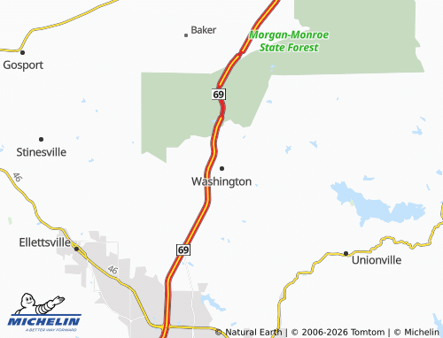 Mapa MICHELIN Washington - ViaMichelin