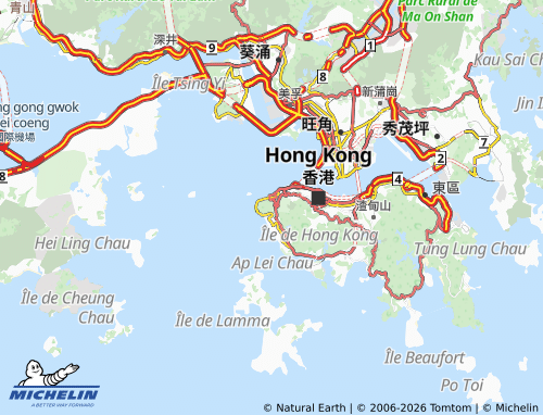 MICHELIN Mount Davis map - ViaMichelin
