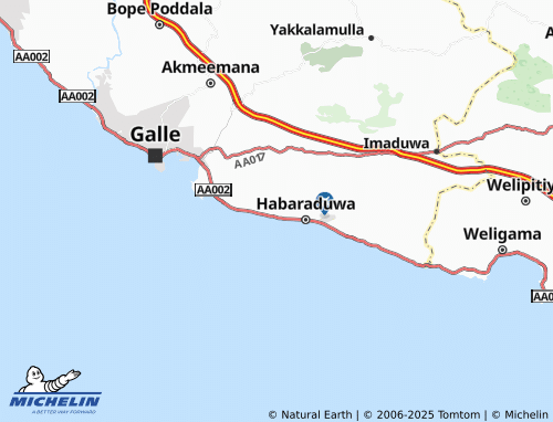 MICHELIN Kahawennagama map - ViaMichelin