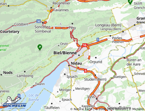 Mappa MICHELIN Bienna - ViaMichelin
