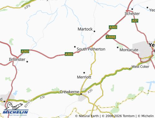 Carte MICHELIN Over Stratton - ViaMichelin
