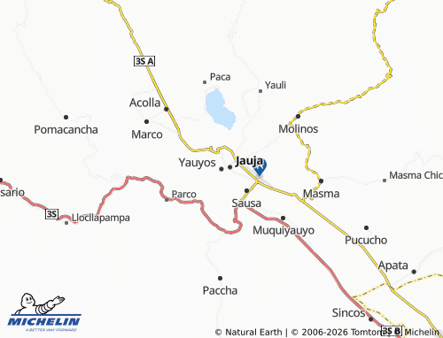 MICHELIN-Landkarte Yauyos - ViaMichelin