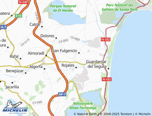 Mapa MICHELIN Urbanització Fincas de la Vega - ViaMichelin