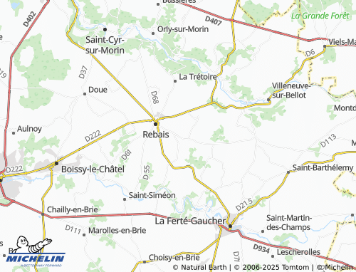 MICHELIN Saint-Léger map - ViaMichelin