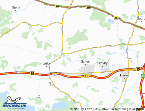 MICHELIN Rode map - ViaMichelin