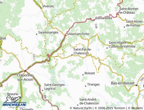 MICHELIN Saint-Pal-de-Chalencon map - ViaMichelin