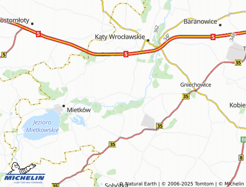 MICHELIN Piława map - ViaMichelin