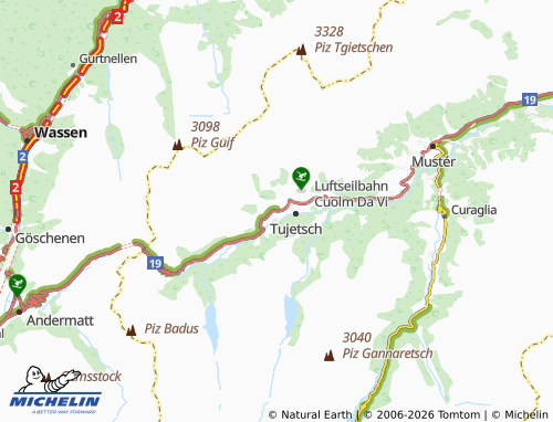 Carte MICHELIN Rueras - ViaMichelin
