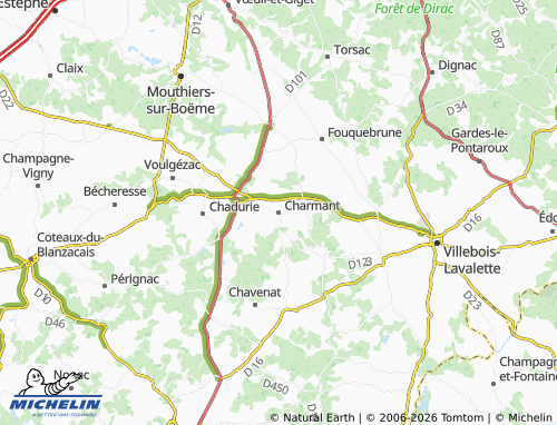 Mapa MICHELIN Charmant - ViaMichelin