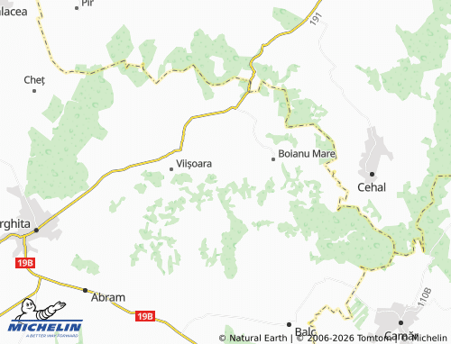 Mappa MICHELIN Reghea - ViaMichelin