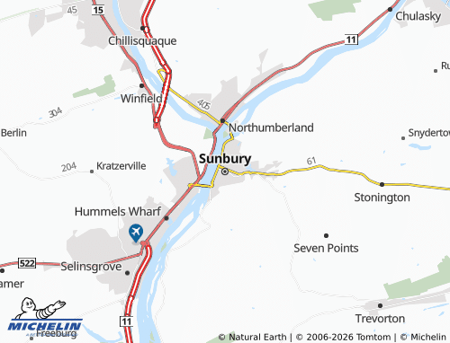 Mappa MICHELIN Sunbury - ViaMichelin