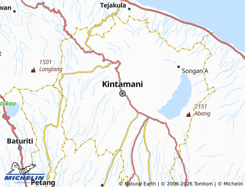 MICHELIN Kintamani map - ViaMichelin