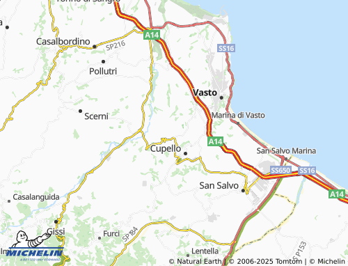 MICHELIN-Landkarte Santa Lucia - ViaMichelin