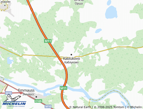 MICHELIN Kablukovo map - ViaMichelin