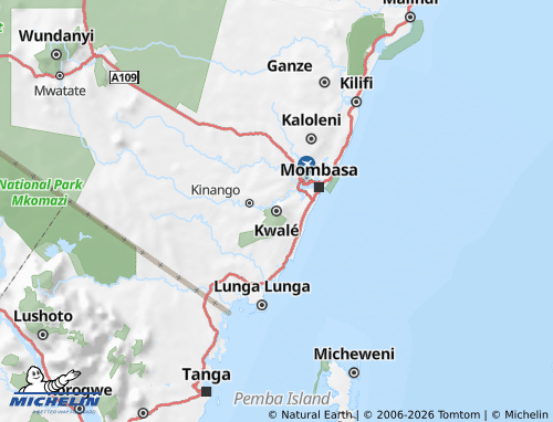 MICHELIN Kwalé map - ViaMichelin