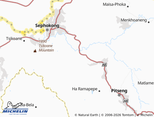 MICHELIN Ha Pontso map - ViaMichelin