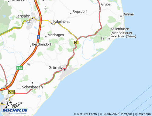 Kaart MICHELIN Lenste - ViaMichelin