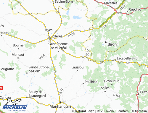 MICHELIN Dévillac map - ViaMichelin